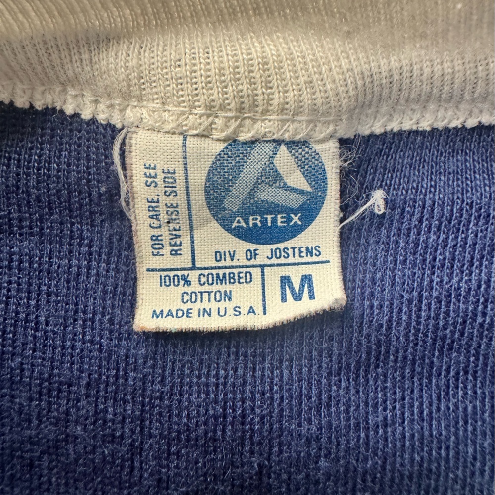 Carrier Day 1970s Vintage Graphic T-Shirt Medium Blue - Picture 5 of 8